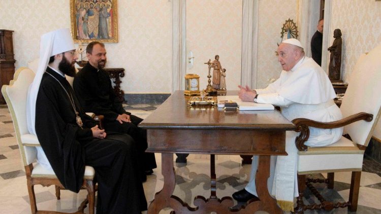 Popiežius priėmė Maskvos patriarchato atstovą