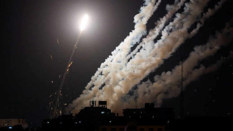 Rockets are fired by Palestinian militants into Israel