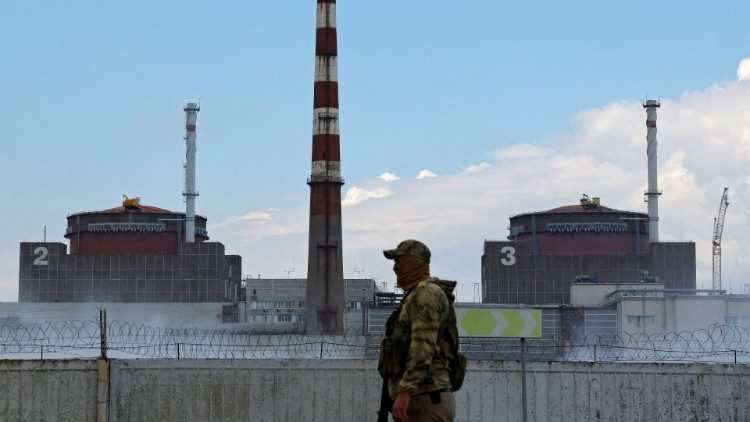 FILE PHOTO: Zaporizhzhia Nuclear Power Plant near Enerhodar