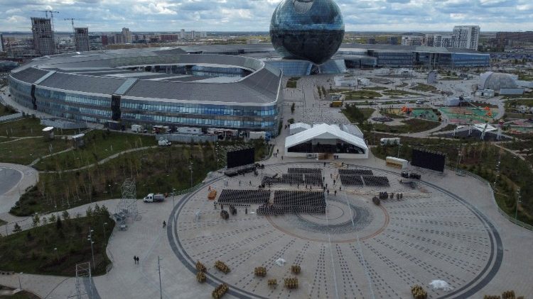 Blick auf  den Expo-Platz in Nur-Sultan 