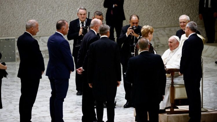 Pope meets the participants of the Public Assembly of Confindustria