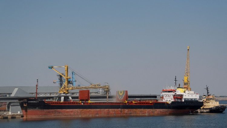Krovininis laivas Odesos jūros uoste