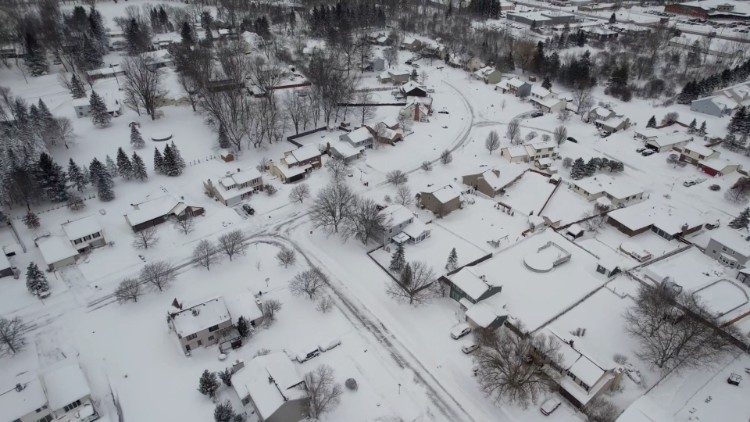 La città di Buffalo, NY, colpita dalla tempesta artica