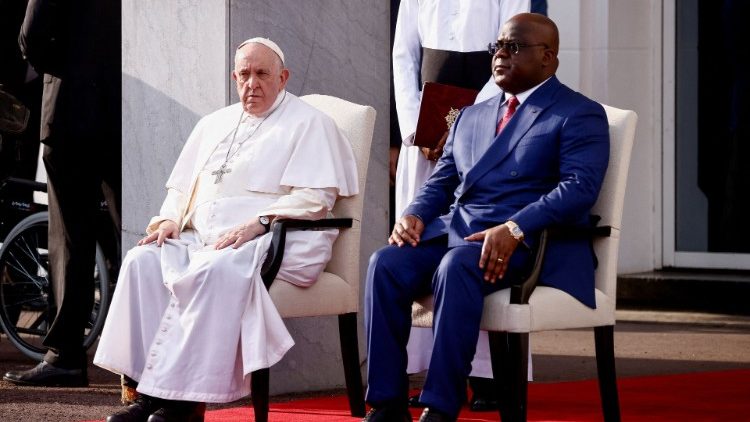Mit Präsident Félix Tshisekedi