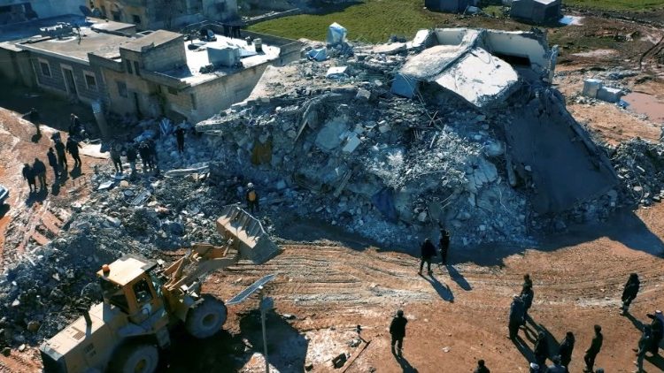 Aftermath of the earthquake in Aleppo