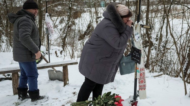 Il dolore dei sopravvissuti di Bucha