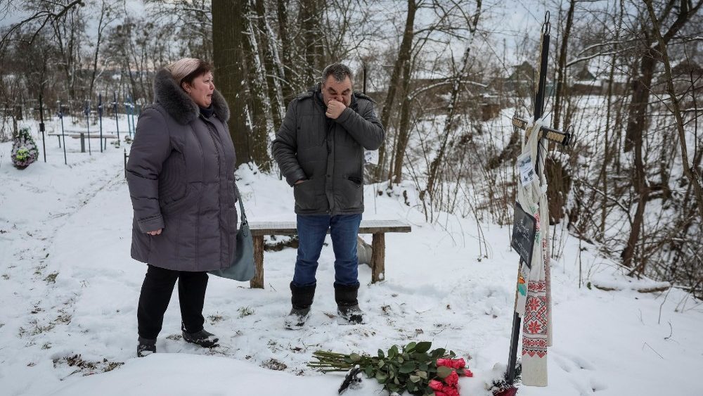 Friends and family mourn Bucha victim who became a symbol of Ukraine's war