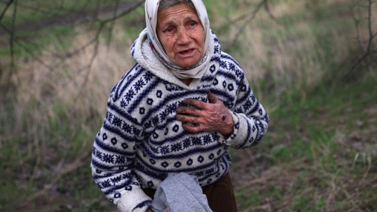 Ukrainka mieszkająca w pobliżu linii frontu, Czasiw Jar, 11 kwietnia 2023