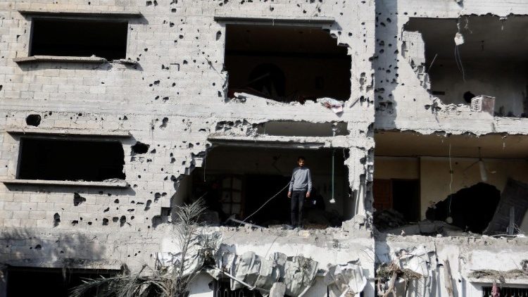 Zerst?rtes Wohnhaus im Gazastreifen 