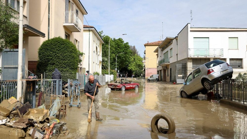 Localidades da regi?o italiana da Emilia-Romagna inundadas pelos rios que transbordaram
