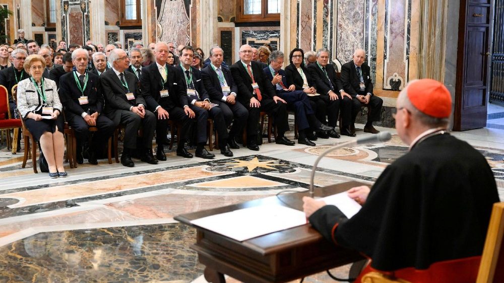L'intervento del cardinale Parolin alla Fondazione Centesimus Annus Pro Pontifice  (VATICAN MEDIA Divisione Foto)