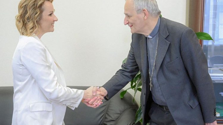 Il cardinale Zuppi incontra la commissaria Belova per i diritti dei bambini