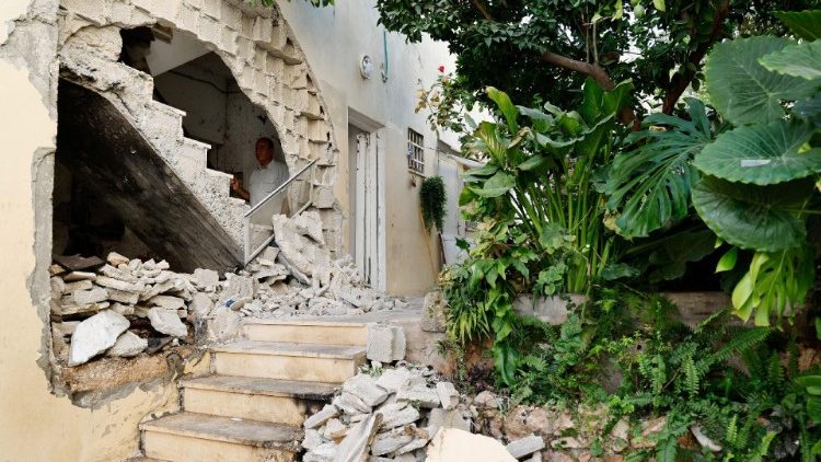 A view of the damage following an Israeli military operation