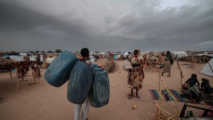 A Sudanese man who fled the conflict in Geneina, Darfur region. 