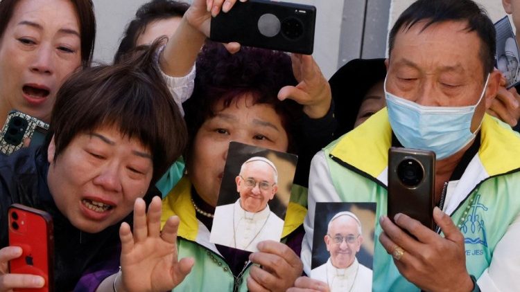 Mongoles en la visita del Papa Francisco
