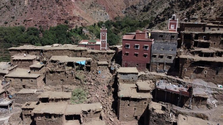 Marocco: le tradizionali case delle montagne dell'Alto Atlante distrutte dal terremoto, nella valle Azzaden