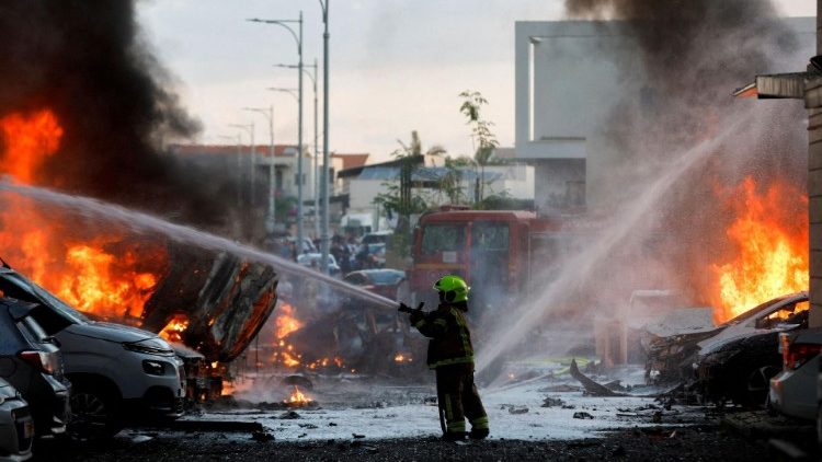 Sirens warning of incoming rockets sound around Gaza, near Tel Aviv