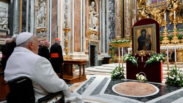 Il Papa a Santa Mara Maggiore