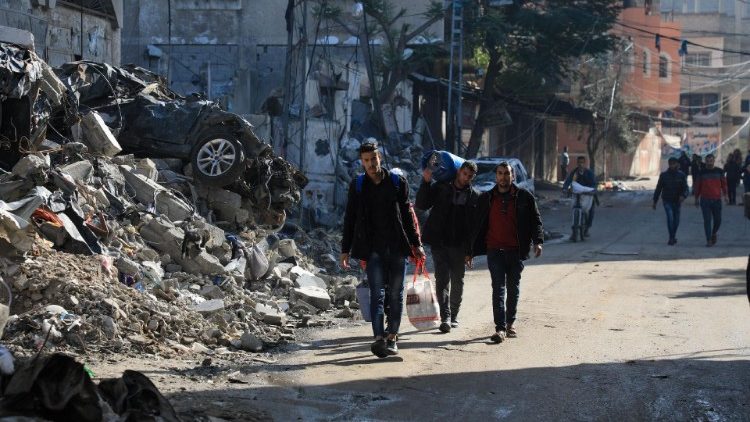 Destruccin en Gaza. 