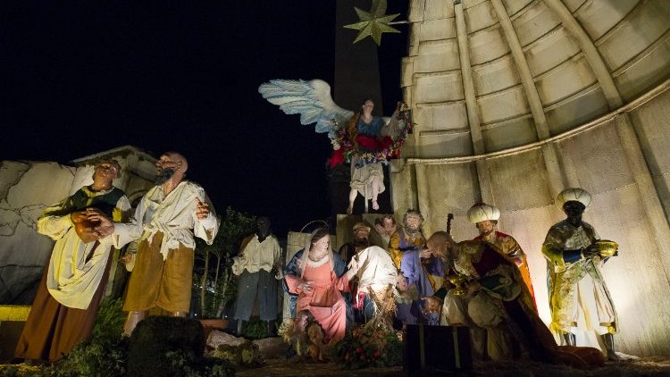 Presepe di Natale in Piazza San Pietro