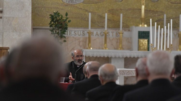 Prédication du père Tolentino à Ariccia, le 18 février 2018.