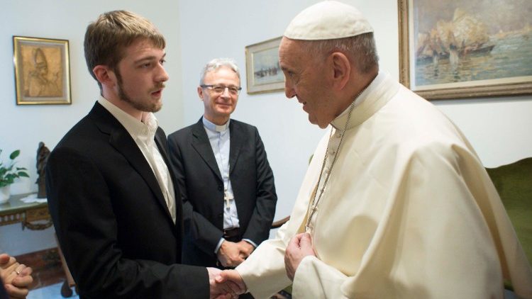 Il Papa con Thomas Evans