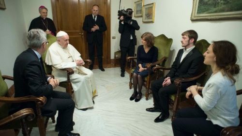 Pope Francis meets with the father of Alfie Evans