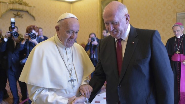 2018.06.25 Spotkanie Papieża z gubernatorem generalnym Australii