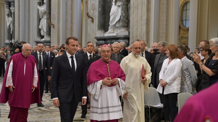 Francijas prezidents apmeklē Laterāna baziliku (26.06.18)