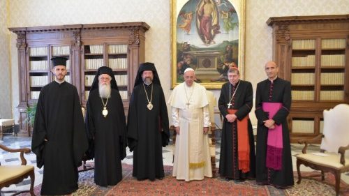 Le Pape François reçoit une délégation du patriarcat de Constantinople