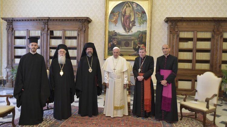 Папа Франциск на встрече с делегацией Константинопольского Патриархата