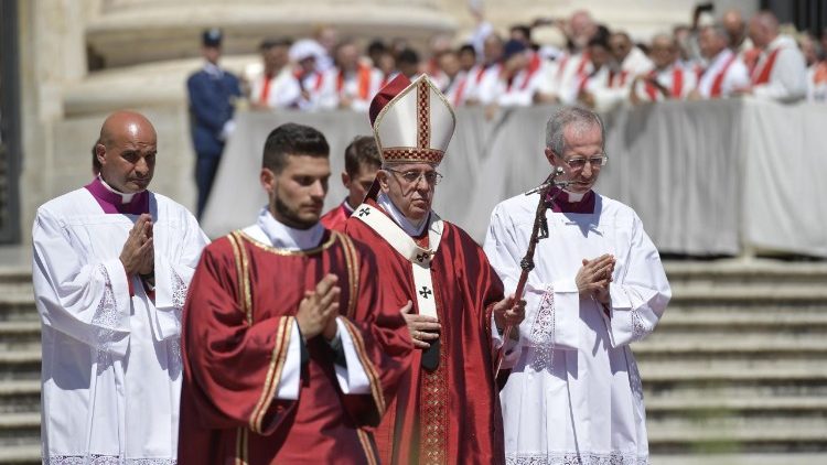 Pope Francis celebrates Mass for the Solemnity of Saints Peter and Paul