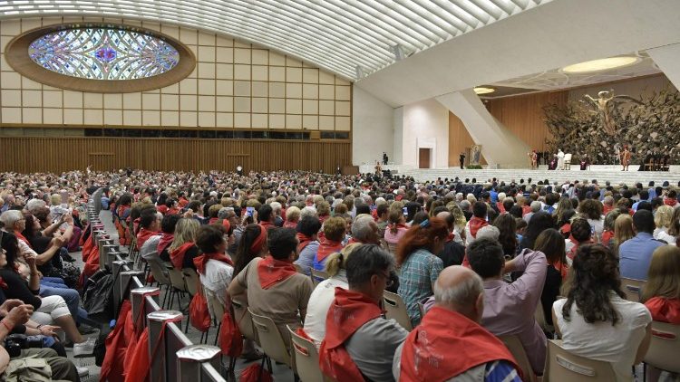 A Drága Vér missziós szerzetescsalád tagjai pápai audienciája