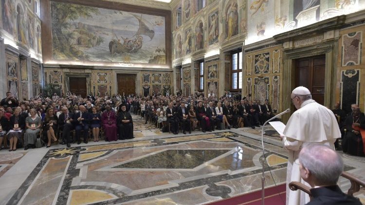 Påven talade till medverkande i konferens om Laudato si