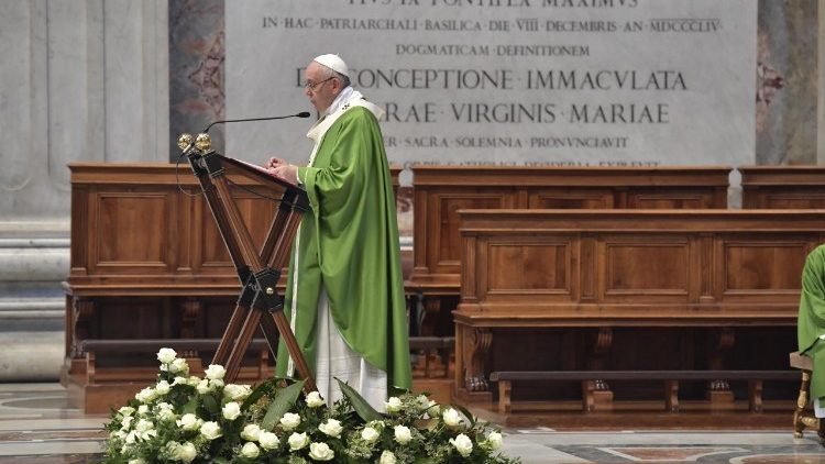 Le Pape François le 6 juillet 2018. 