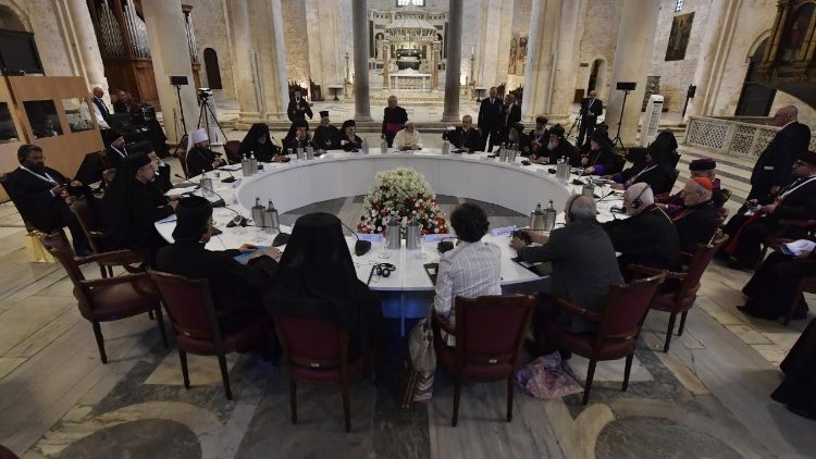 Зустріч Папи та представників інших Церков у Барі, Італія, 7 липня 2018