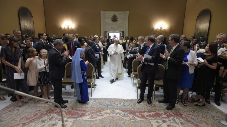 Аудиенция на папата с членове на Международната мрежа на католическите законодатели International Catholic Legislators Network