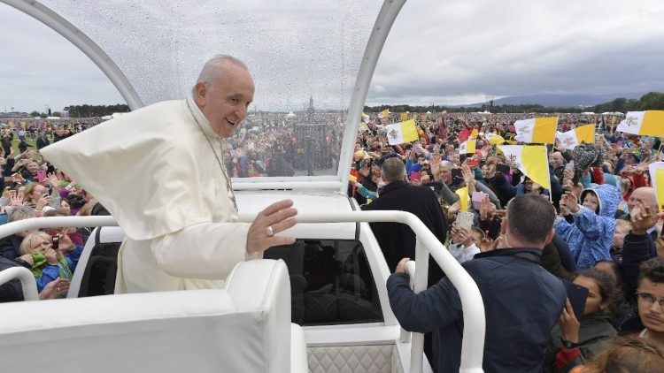Папа Франциск під час Апостольської подорожі до Ірланди 25.08.2018