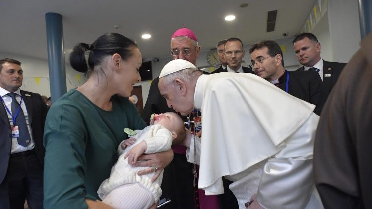Påven Franciskus vid det fjärde Världsfamiljemötet i Dublin 2018 