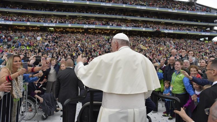 Papa Franjo na IX. Svjetskom susretu obitelji u Dublinu, 2018. 