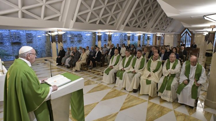 教皇フランシスコ、バチカン、サンタ・マルタ館でのミサ　2018年9月6日