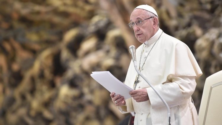 Påven under mötet med AIG