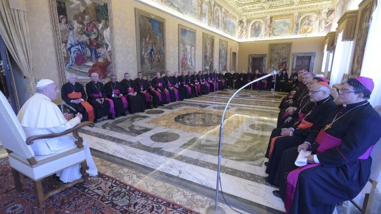 Popiežius kalba Venesuelos vyskupams