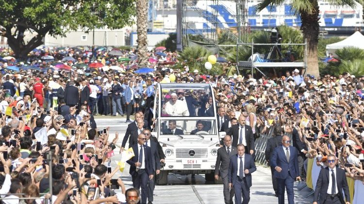 Папа Франциск в Пьяцца-Армерина
