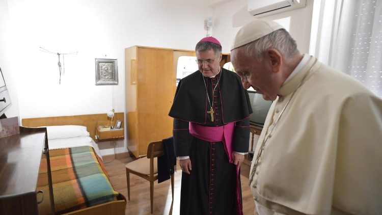 Papie? Franciszek w domu b?ogos?awionego m?czennika 
