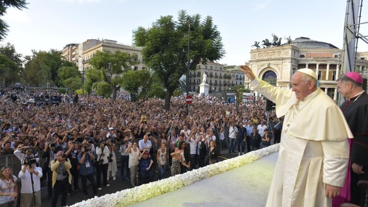 Påvens möte med ungdomar i Palermo 