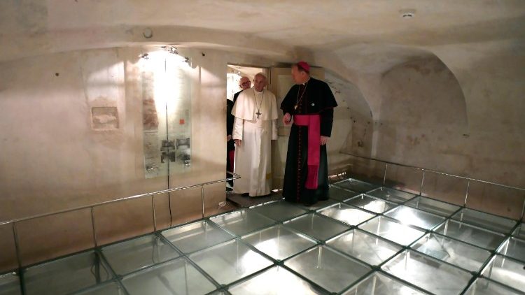 Franciszek modlił się w byłej katowni KGB