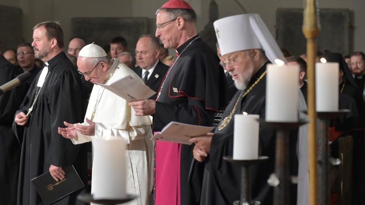 Oración ecuménica en el Viaje apostólico de Papa Francisco a Lituania, Letonia y Estonia (24/9/2018)