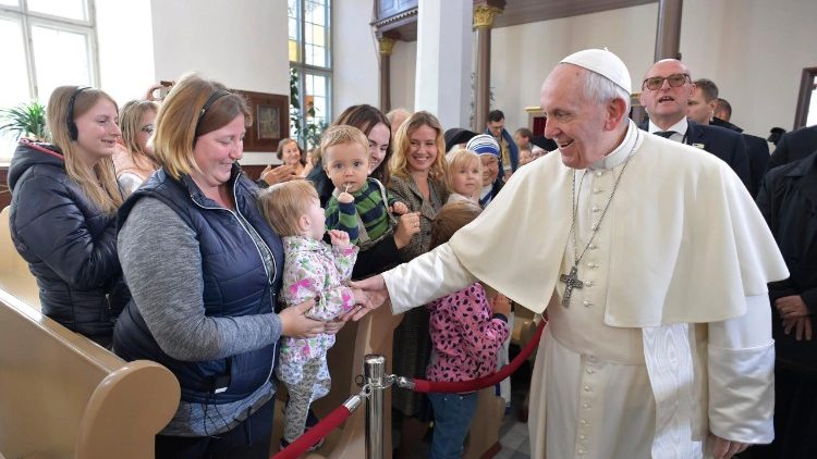 Pope meeting with Beneficiaries of the Church's Charitable Works, Tallinn, Estonia