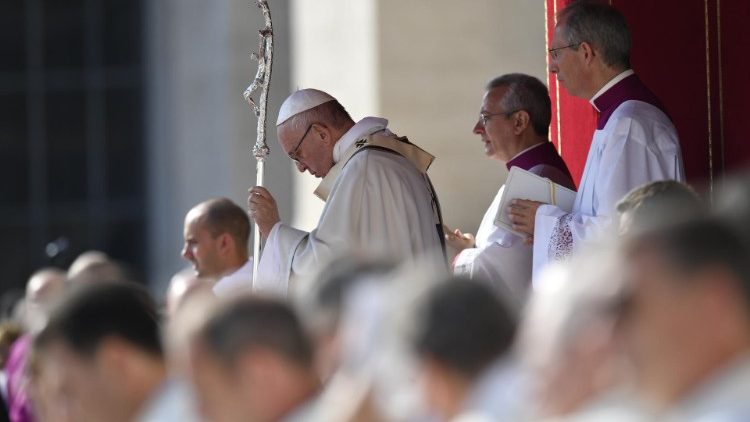 Papa Francisco em recente canonização no Vaticano